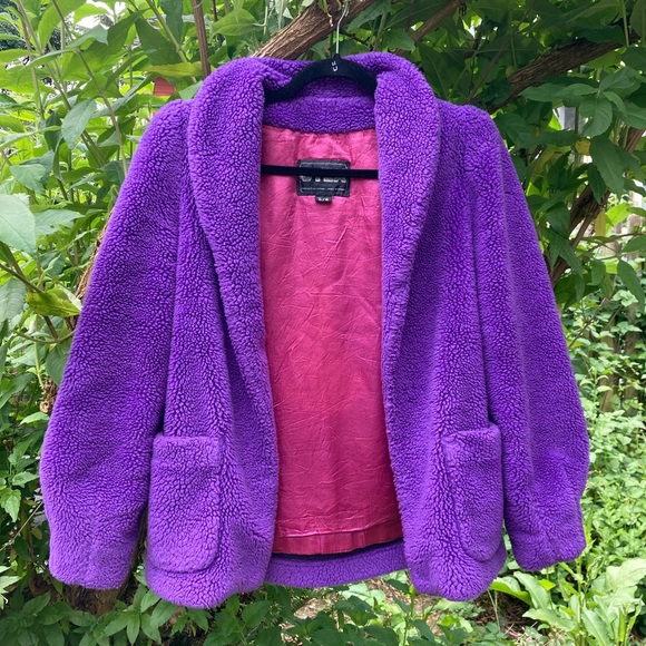 Vintage UTEX purple Sherpa jacket - Picture 2 of 6